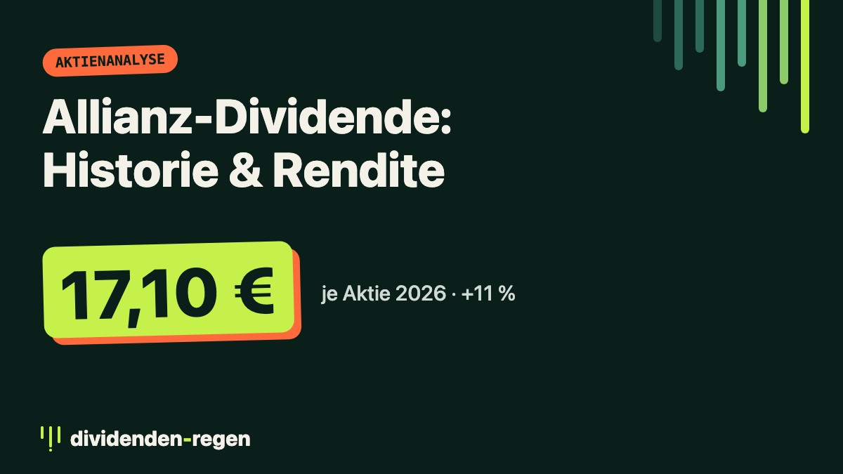 Allianz-Dividende 2026: 17,10 Euro je Aktie