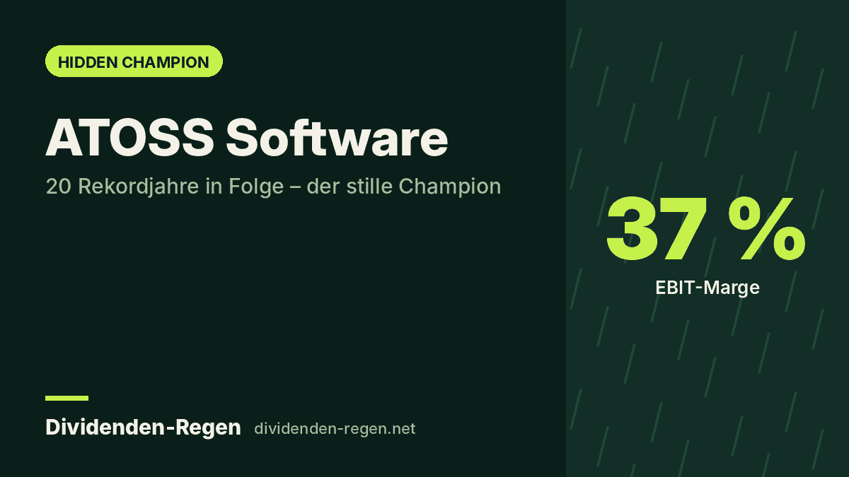ATOSS Software: 20 Rekordjahre in Folge – der stille Champion aus München im Check – Dividenden-Regen