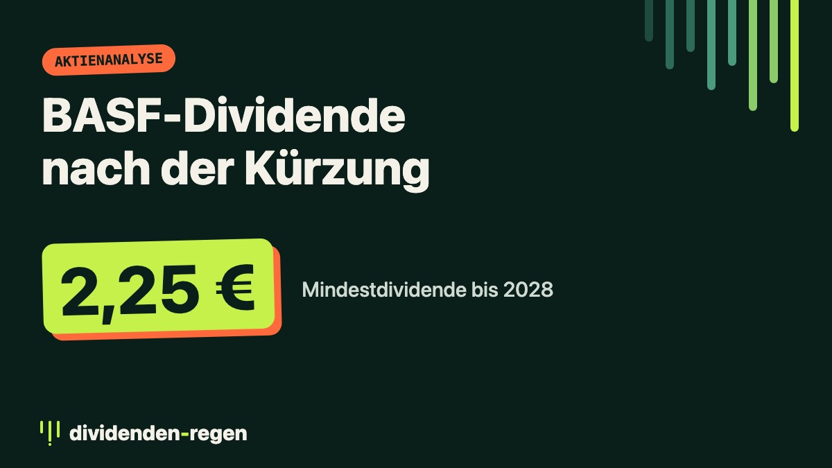 BASF-Dividende 2026: 2,25 Euro je Aktie