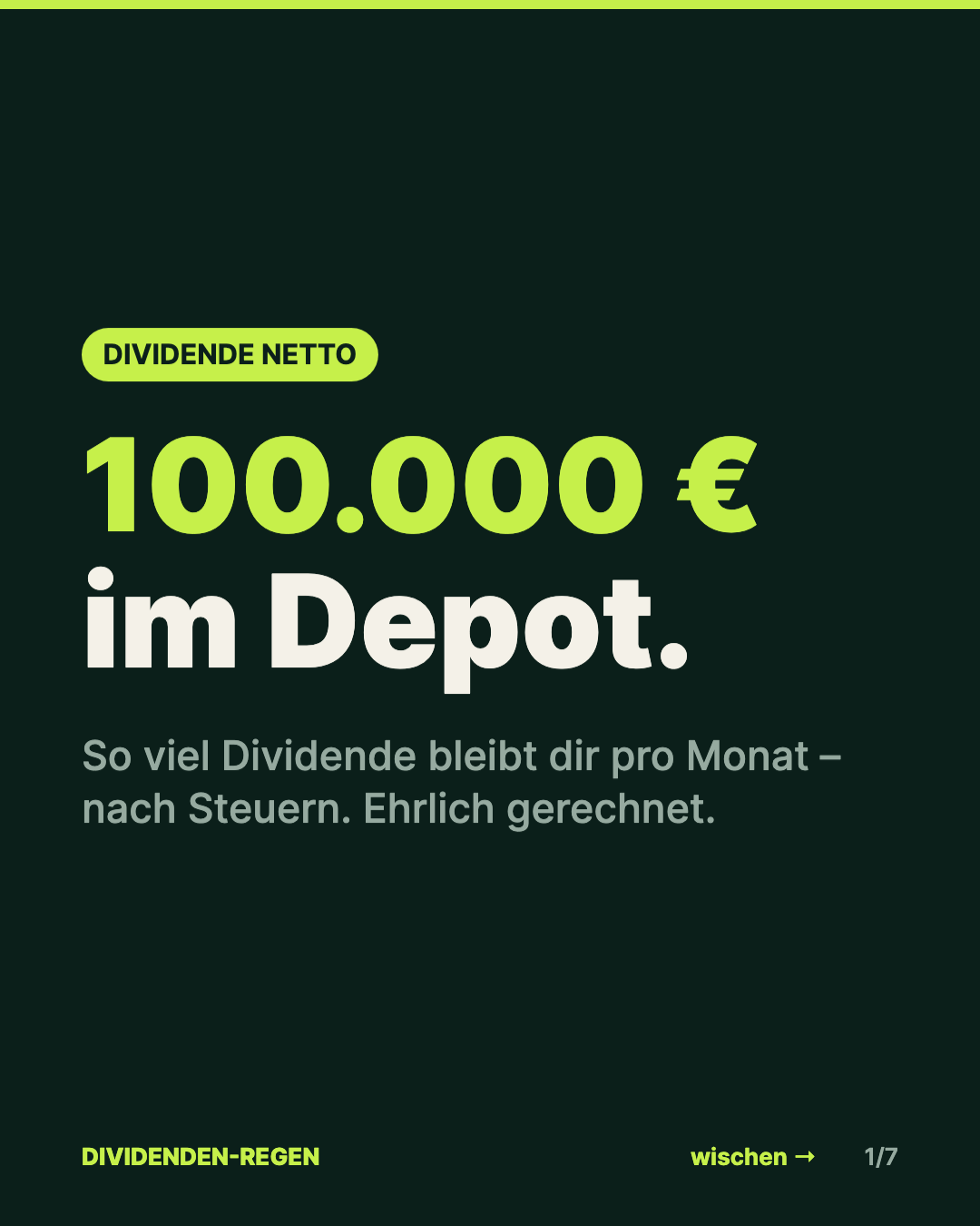 Reel: 100.000 € im Depot