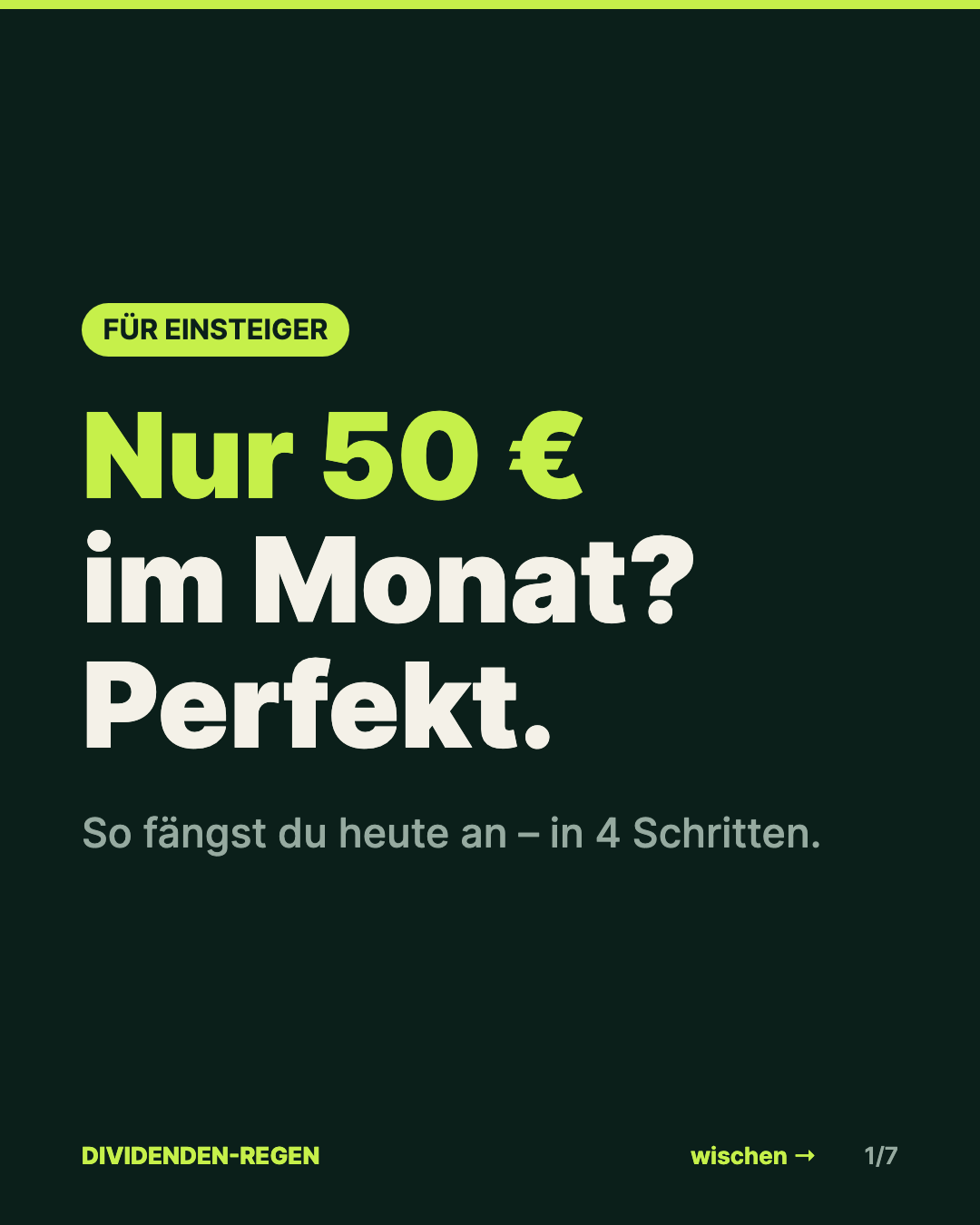 Reel: Mit 50 € im Monat an die Börse