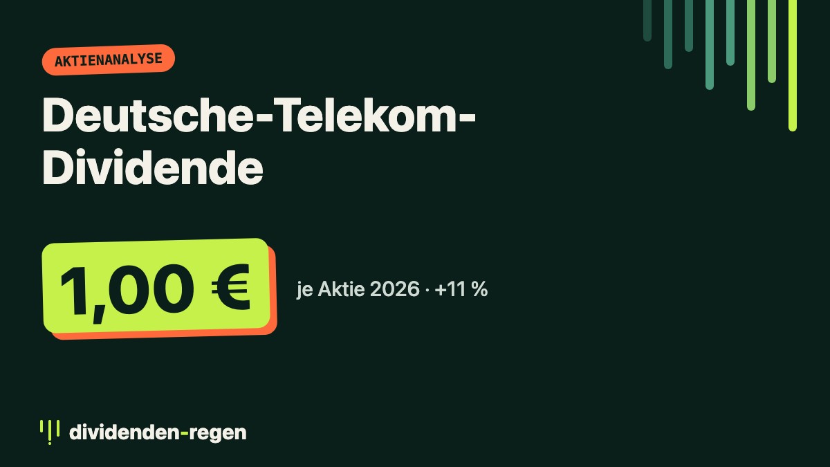 Deutsche-Telekom-Dividende 2026: 1 Euro je Aktie